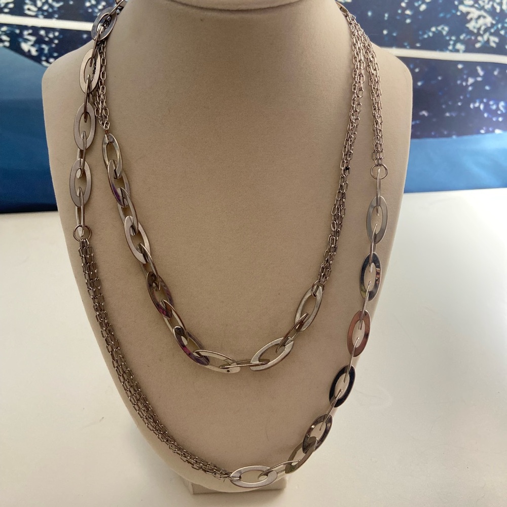 Daisy Fuentes Silver Multi-Strand Necklace